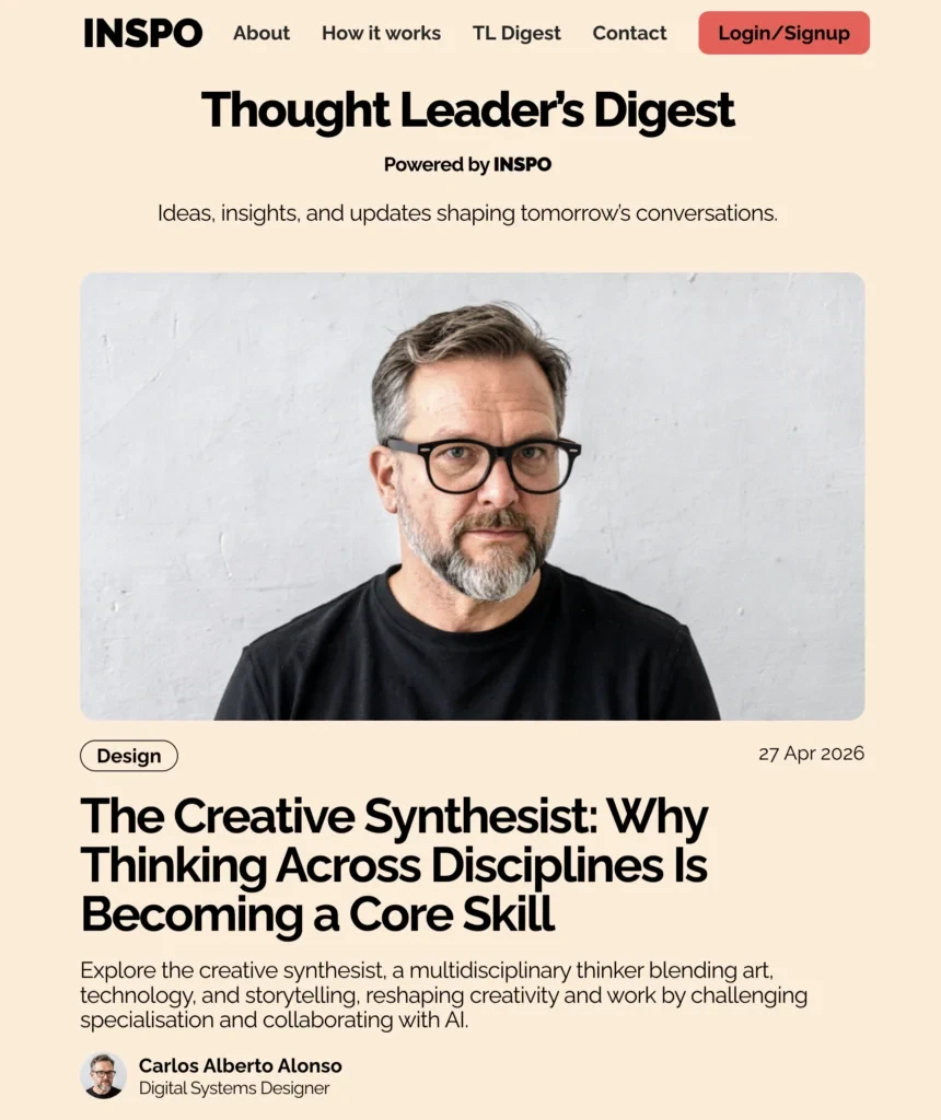 INSPO Thought Leaders Digest featuring The Creative Synthesist